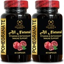 Pomegranate Extract - Pomegranate Extract Polyphenols Supplement, Natural Immune Booster, Superfood & Antioxidants, Natural Pomegranate Pills, Anti-Aging Supplement - 2 Bottles 120 Capsules