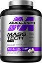 Mass Gainer Protein Powder MuscleTech Mass-Tech Mass Gainer Whey Protein Powder + Muscle Builder Protein Powder Creatine Supplements Cookies and Cream, 7 lbs (Package May Vary)