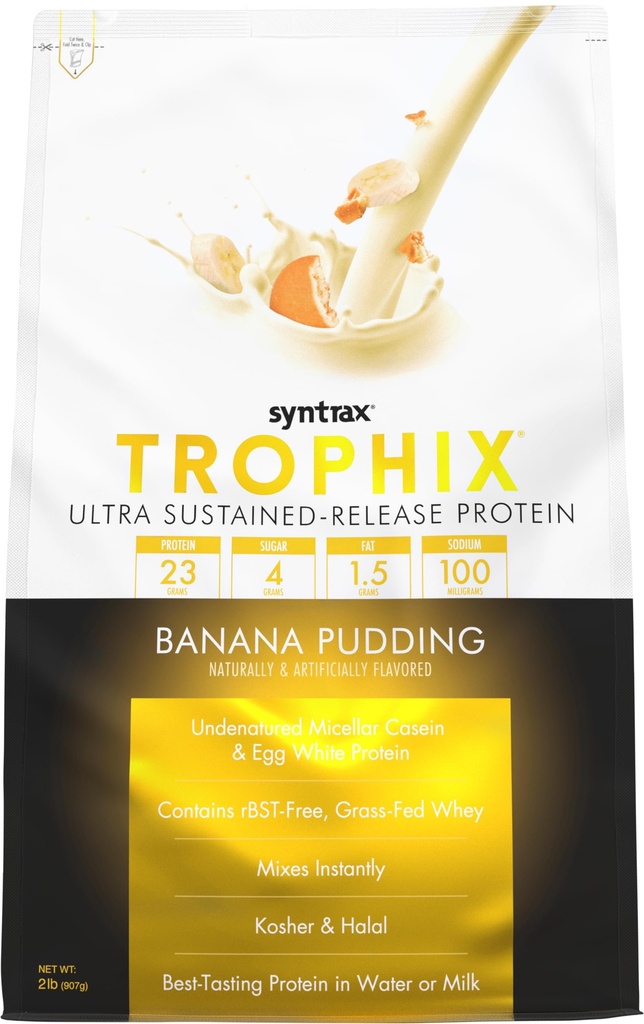 Τρόφιξ διατροφής Syntrax, Ultra Stensive-Release Protein Powder Blend, Μπανάνα Pudding 2 lbs.