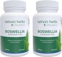 Το συμπλήρωμα Boswellia Serrata της Tattva, κάψουλες εκχύλισμα Boswellia, συμπλήρωμα κοινής υποστήριξης, εκχύλισμα CO2, σκόνη συμπλέγματος Boswellia, 2-πακέτο, 240 Count, 500 mg - 25 χρόνια Premium Service