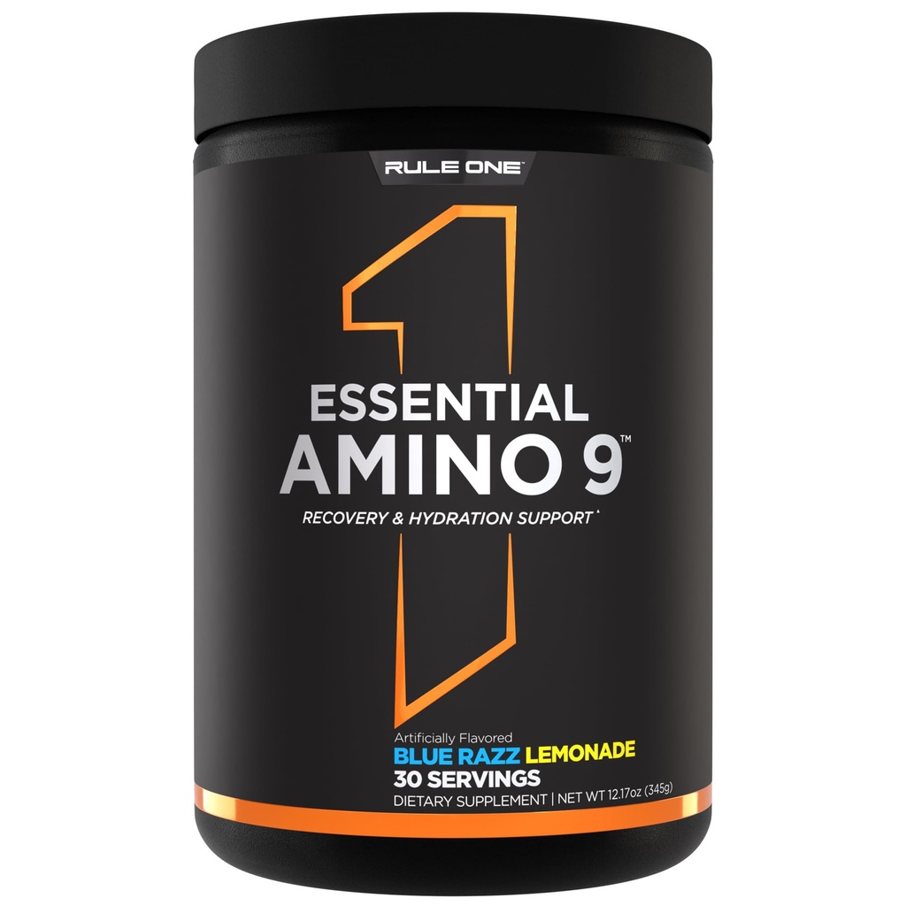 Κανόνας 1 Essential Amino 9 – Recovery & Hydration Support with 7,5g Essential Amino Acids + Electrolytes (30 services, Blue Razz Lemonade)