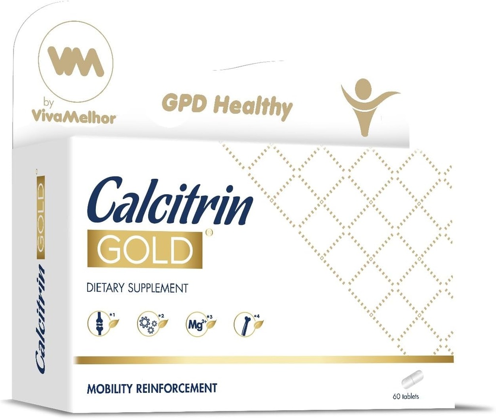 Calcitrin Gold Dietary Supplement, Ενίσχυση Κινητικότητας, 60 δισκία