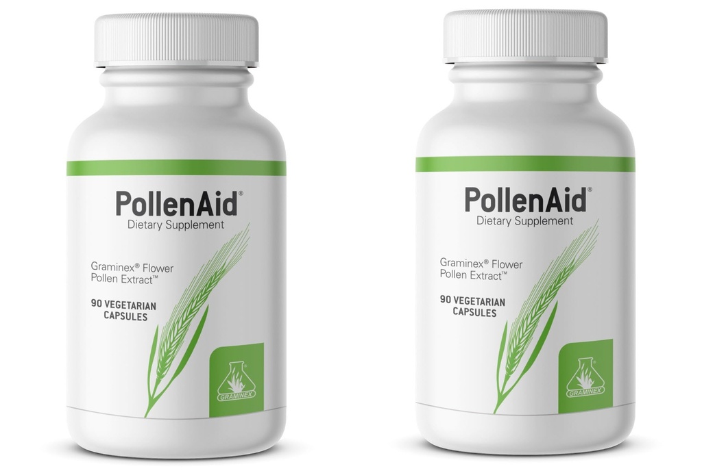 Graminex PollenAid Prostate συμπλήρωμα: Όλα τα φυσικά Prostate υποστήριξη για τον έλεγχο της ουροδόχου κύστης & ούρας Φυλλαδική υγεία, εκχύλισμα σίκαλης Pollen Made in USA, 90 Vegetarian Caps (Pack of 2)