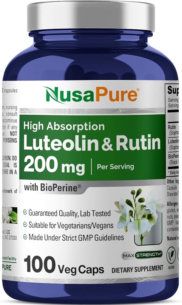 NusaPure Luteolin Complex με Rutin 200 mg 