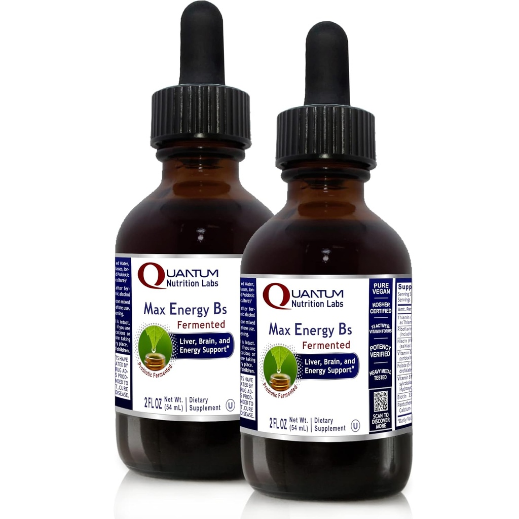 Κβαντικά εργαστήρια διατροφής Max Energy B's - 2 Fl Oz (πακέτο του 2)