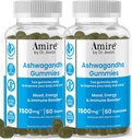 Amire by Dr. Awan Ashwagandha Gummies, Mood, Energy, & Immune Booster, 120ct, 60day Supply