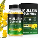 Mullein Gummies for Lung Detox, 2000mg Mullein Leaf Extract for Respiratory & Digestive & Immune Support w/Quercetin, Bromelain, Elderberry & Marshmallow, Vegan 60 Gummies