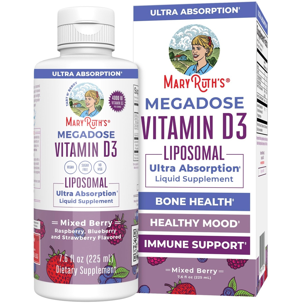MaryRuth Organics Megadose Vitamin D3 Liposomal 