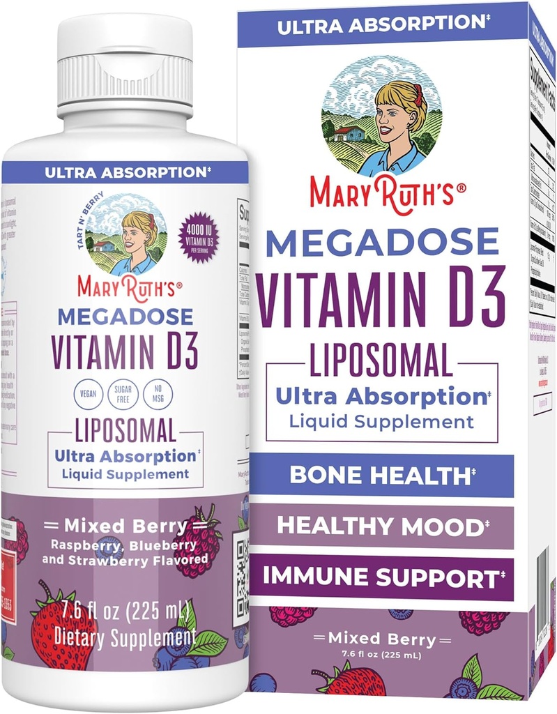 MaryRuth Organics Megadose Vitamin D3 Liposomal 