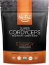 Super Greens Daily Greens Superfood Powder - Certified USDA Organic Green Powder w/20+ Whole Foods, Spirulina Powder, Wheat & Barley Grass - Probiotics, Fiber & Enzymes - Cordyceps, 30 Υπηρεσίες
