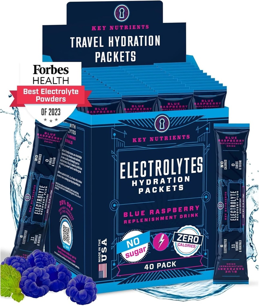KEY NUTRIENTS Electrolytes Blue Raspberry 40s