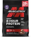 MuscleTech Platinum 8-Hour Protein Powder - 7 Premium Protein Sources with Whey & Casein Protein for Αυξημένη Λίπος Μύες, Δύναμη & Βελτιωμένη Ανάκτηση - Σοκολάτα γάλακτος, 50 Σερβιέτες