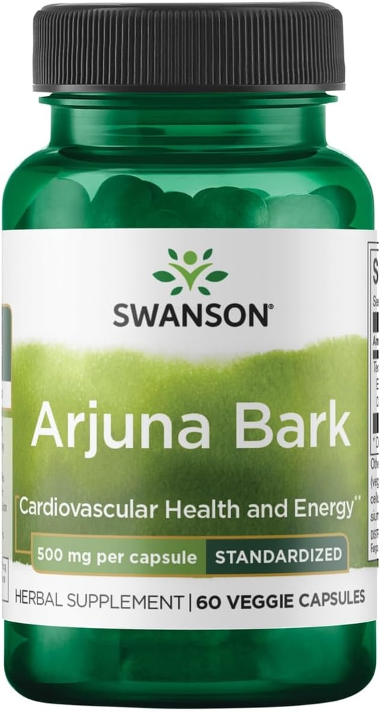Swanson Arjuna 500 Milligrams 60 Veg Κάψουλες
