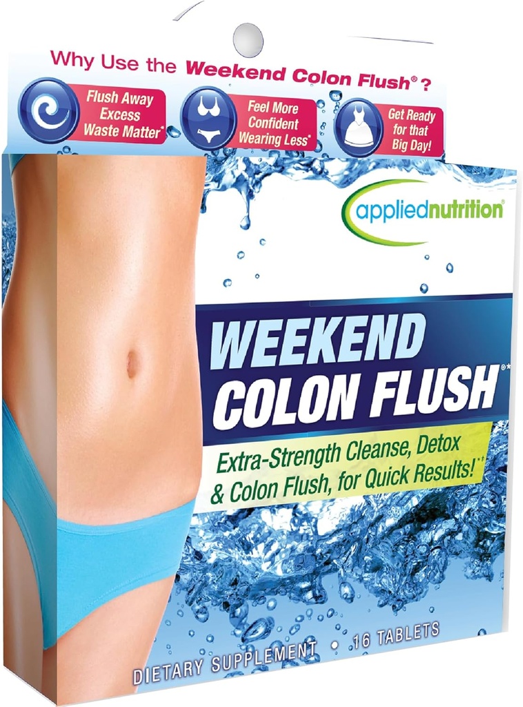 Εφαρμοσμένη Διατροφή Weekend Colon Flush - 16 Tablets - Εξαλείψτε αρκετές Λίρες από την ύλη αποβλήτων σε μόλις 3 ημέρες - 8 Υπηρεσίες