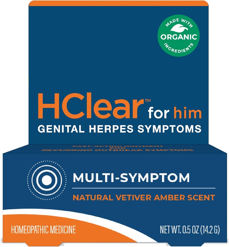 HClear για τον από FemiClear - Topical Ointment - Formed with All-Natural and Organic Ingredients - Fast-Active Relief - Κατασκευάζεται στις ΗΠΑ - (0,5 Oz Tube)