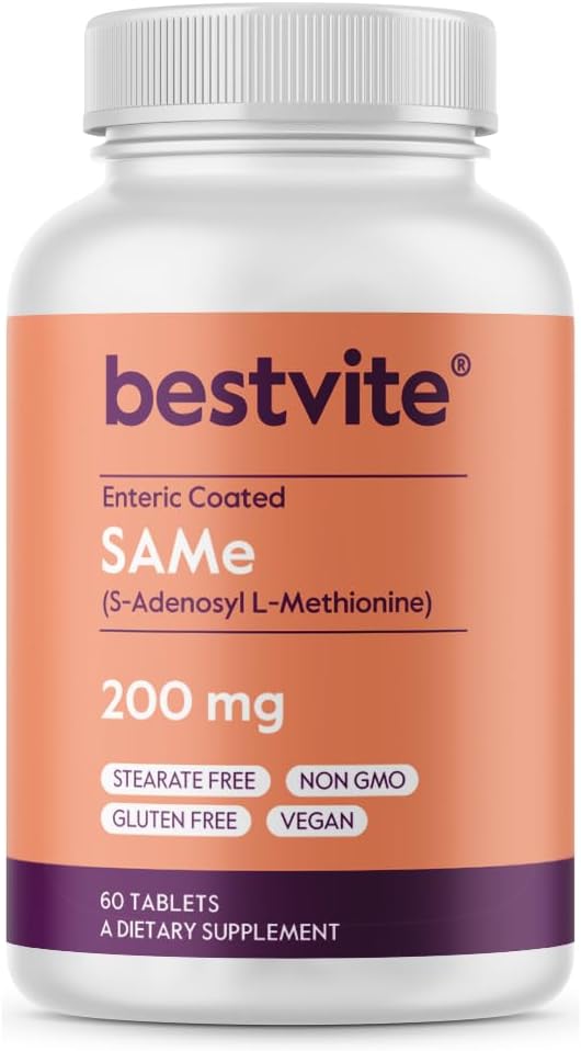 BESTVITE SAM-e 200mg (60 δισκία) (1 πακέτο) Premium συστατικό από την Ιταλία.