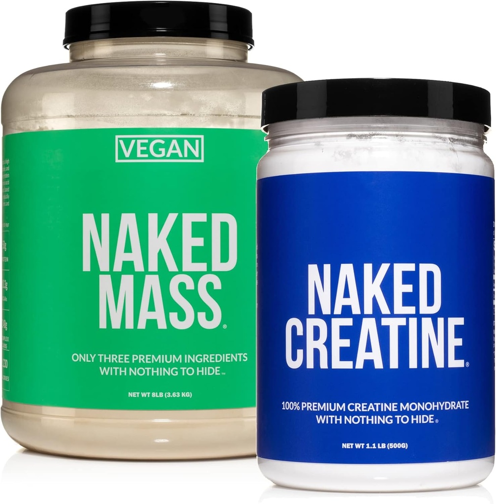 NAKED χωρίς πρωτεΐνη σόγιας: 8LB Vegan Mass Creatine