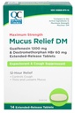 Ανακούφιση  Mucus, Suppressant και Reventorant, 12 ώρες ανακούφιση, Guaifenesin 1200 mg και Dextromethorphan HBr 60 mg δισκία παρατεταμένης αποδέσμευσης, 14 μέτρα