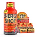 Fruit Punch Extra Strength Energy Shot 12 pk – 260mg Natural Caffeine B12 B6 – Energy & Focus Support – 2 Servings Sugar Free Zero Calorie Green Tea B-Vitamins Electrolytes Vegan – 1.93 fl oz