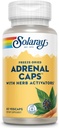 SOLARAY Adrenal Caps, Freeze-Dried - Υποστήριξη ευεξίας Adrenal Cocktail με Herb Activators Eleuthero, Gotu Kola, Licorice and Clove - Lab Επαληθευμένο, 60 ημερών εγγύηση - 30 μερίδες, 60 VegCaps