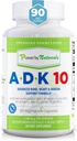 Power By Naturals ADK Vitamin Supplement – ADK 10 Υψηλή Ικανότητα με Βιταμίνες Α, D3 10.000 IU & K2 MK7 για Superior Καρδιά, Ανοσοποιητική & Οστική Υγεία Υποστήριξη – 90 Κάψουλες, 1 Συσκευασία (3 Μήνες Προσφορά)