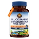 Vitalitown Glucosamine Chondroitin MSM | Collagen, Boswellia, Turmeric, Hyaluronic Acid, Bromelain | Triple Action+ Formula | 12 Ingredients | 90 Tablets, No Shellfish