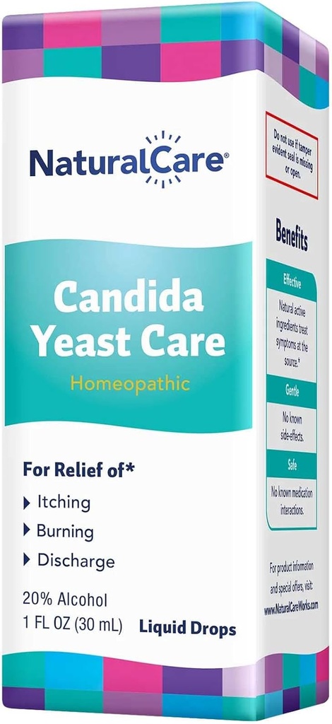 NaturalCare Candida Yeast Care, Ομοιοπαθητικές σταγόνες υγρού, 1 fl. oz