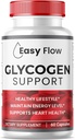 (1 πακέτο) Εύκολη ροή γλυκογόνο, EasyFlow Glycogen Υποστήριξη κάψουλες, Glyco Optimizer Formula, Φυσικό καθαριστικό δοχείο αίματος, Premium Easy Flow Glycogen Υποστήριξη (60 κάψουλες)