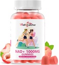 NAD+ Gummies συμπλήρωμα για τις γυναίκες 1000MG - NAD Plus Gummies για τους άνδρες Χωρίς ζάχαρη Βιταμίνη Β3 Νιακιναμίδη Καθαρή οργανική ενίσχυση NAD επίπεδο κατά της γήρανσης κυττάρων αναγέννησης ενέργειας εγκέφαλος Ροδάκινο άρωμα 60C