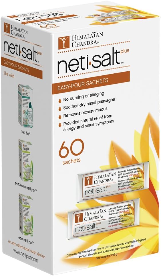 Himalayan Chandra Neti Salt Plus Ξαναγεμίστε το σαλέ 60ct