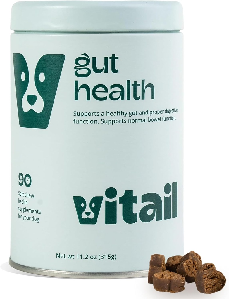 Probiotic Chews for Dogs - Digestive Enzymes, Omega 3, & Bee Propolis - Υποστηρίζει Digestion, Bowel Health & Immunity - 90 Chews