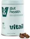 Probiotic Chews for Dogs - Digestive Enzymes, Omega 3, & Bee Propolis - Υποστηρίζει Digestion, Bowel Health & Immunity - 90 Chews