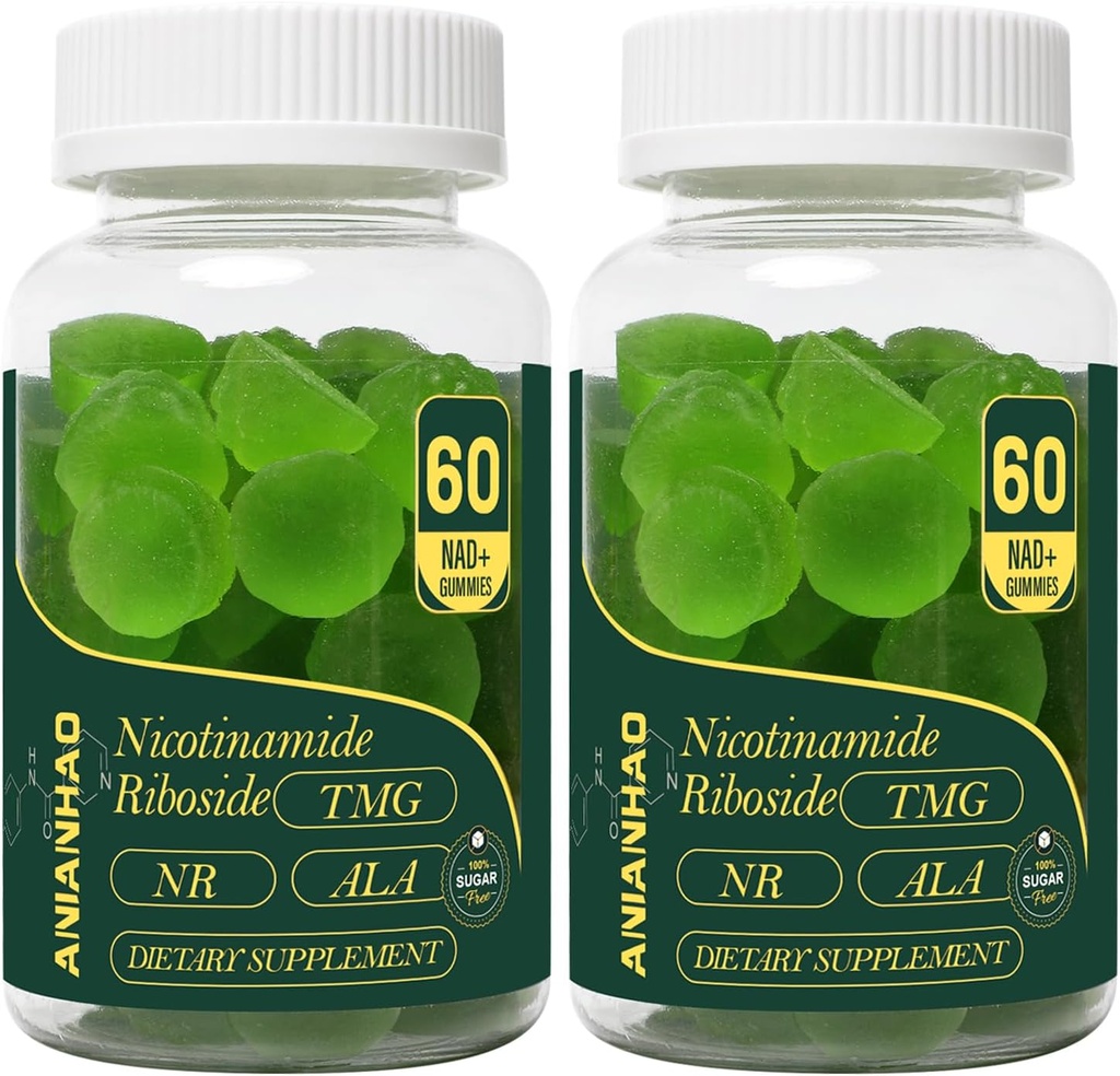NAD+ Ζάχαρη Δωρεάν Gummies 1500mg, 60 Gummies, Αληθινή NAD+ & Resveratrol Υποστηρίζει Αντι-γήρανση, Αντιοξειδωτική υποστήριξη, Μεταβολισμός & ενίσχυση της ενέργειας (2 Μήνες προσφοράς)