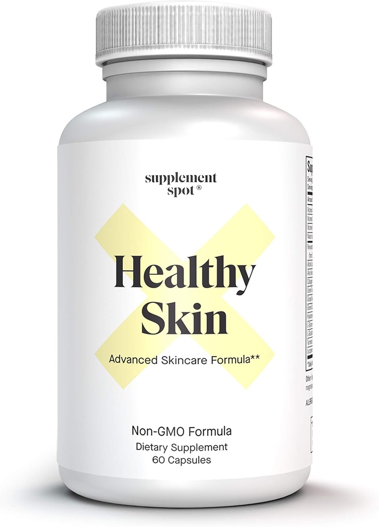 Healthy Skin Anti-Geating Supplement w/Hyaluronic Acid, Trans Resveratrol, Collagen & Alpha Lipoic Acid – Anti Wrincks Supplement Protects, Rejuvenates & Aυξάνει την ελαστικότητα του δέρματος (60 κάψουλες)