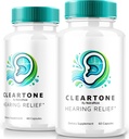 NutraRize (2 Pack) ClearTone εμβοές, Clear Tone χάπια για την ακοή, ClearTone χάπια συμπλήρωμα για τη συνολική υγεία του αυτιού, επίσημες κάψουλες ακουστικής υποστήριξης, ClearTones αναθεώρηση (120 κάψουλες)