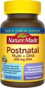 Nature Made Postnatal Multivitamin + DHA 200 mg, 60 Softgels, to Support Nursing Moms & Babies Κατά τη διάρκεια του θηλασμού, μεταγεννητικές βιταμίνες & θρεπτικά συστατικά Περιλαμβάνουν τον σίδηρο, βιταμίνη D3, ασβέστιο, ιώδιο