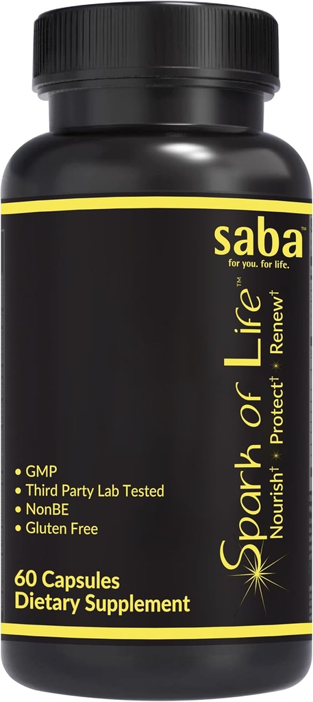 Saba Spark of Life - Πλήρης Multivitamin και Mineral Συμπλήρωμα -Nourish, Protect, and Renew - 60 Κάψουλες