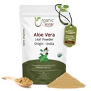 ORGANIC WAY Aloe Vera Powder (Aloe barbadensis) - Organic & Kosher Certified 
