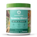 Amazing Grass Greens Superfood Detox & Digest: Πράσινοι σκόνη με Digestive Ένζυμα & Προβιοτικά, Καθαρό Πράσινο, 30 εξυπηρετούν (Packaging May Vary)