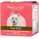 Herbsmith Pure Krill - Wild-Caught Ανταρκτική Κριλ - Μόνο 1 συστατικό - Ασταξανθίνη για σκύλους - Έτοιμο για χρήση Ωμέγα 3s – Εναλλακτική λύση για το λάδι κριλ για σκύλους - 150g