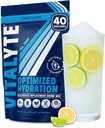 Vitalyte Ηλεκτρολυτικό Ποτό σε σκόνη Μείγμα, Ισοτονικό Ηλεκτρολυτικό Μείγμα Ενυδάτωσης, Χωρίς Γλουτένη Μείγμα Σκόνης, Συσκευασία των 1, 35 oz., Cool Citrus Γεύση