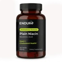 Endur Plain Niacin (Νικοτινικό οξύ), Heart Health & Healthy Cholesterol Balance Supplement, Inmmedia- Release Formula, Gluten Free, 500mg (100 δισκία)