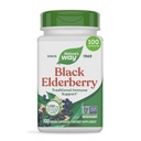 Nature's Way Black Elderberry Capsules, Traditional Immune Support Supplement with Elderberry and Elderflower*, 1,150 mg per 2-Capsule Serving, Plant-Powered Vegan Capsules, 100 Count