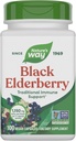 Nature's Way Black Elderberry Capsules, Traditional Immune Support* Συμπλήρωμα με Elderberry και Elderflower, Plant Powered, 100 Capsules (Packaging May Vary)