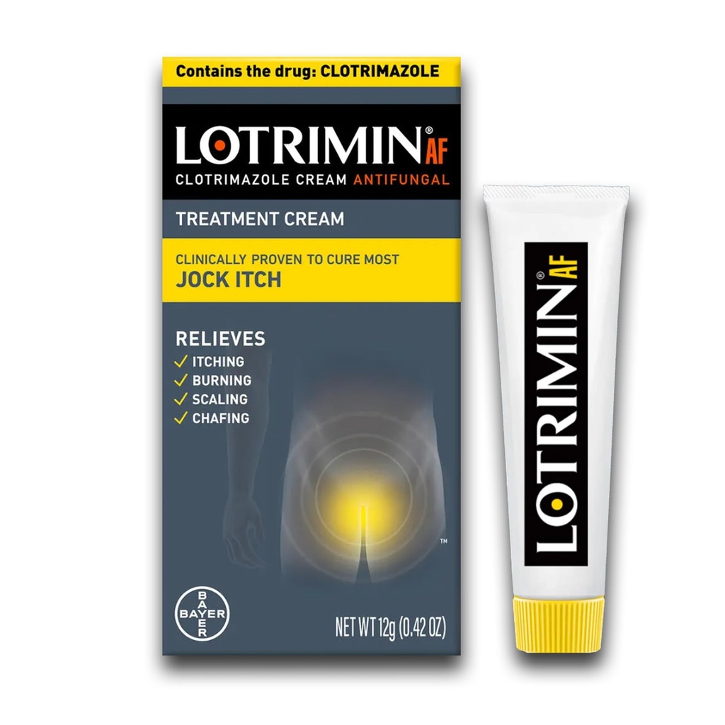 Lotrimin AF Jock Itch, Jock Itch, και Athlete's Foot Cream, 0.42 Ουγγιά (Pack of 1) (Packing May Vary)