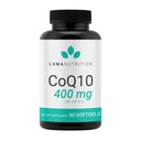 Luma Nutrition CoQ10 400mg Softgels - Συνένζυμο υψηλής απορρόφησης Q10 - Co Q-10 200mg / 400mg ανά υπηρεσία - Υγεία καρδιάς - 60 υγρά Softgels