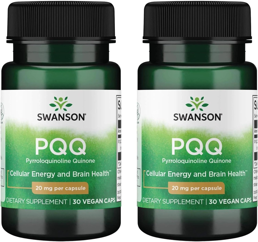 Swanson Pqq Pyrroloquinoline Quinone 20 mg 30 Veg Caps (2 Συσκευασία)