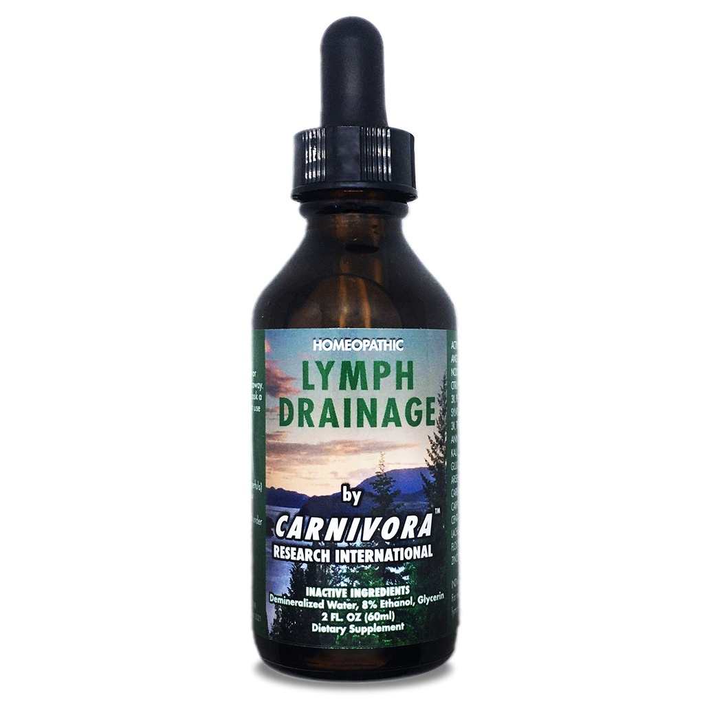 Carnivora - Lymph Drainage Drops - Stimulates and Cleanses Your Lymphatic System – Flushes Cell Waste, Boosts Energy, Combats Exhaustion. 2 Fl Oz (Pack of 1)