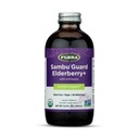 Flora Organic Black Elderberry Syrup + 8.5oz - Ανοσοποιητικό Αναμνηστικό με Echinacea, για Παιδιά & Ενήλικες, Χωρίς Προστιθέμενη Ζάχαρη, Χωρίς Γλουτένη, Vegan, SambuGuard