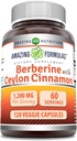 Εκπληκτικές Φόρμουλες Βερβερίνη με Pure Ceylon Cinnamon 1200 Mg Per Serving 